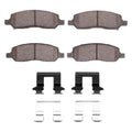R1 06-11 Cadillac Dts Rear Semi Met Brake Pads and Hardware Kit