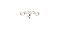 Ticon Industries 2.25in 45 Degree 1.74D/3.915in CLR Loose Radius 1mm Wall Titanium Pie Cuts - 5pk