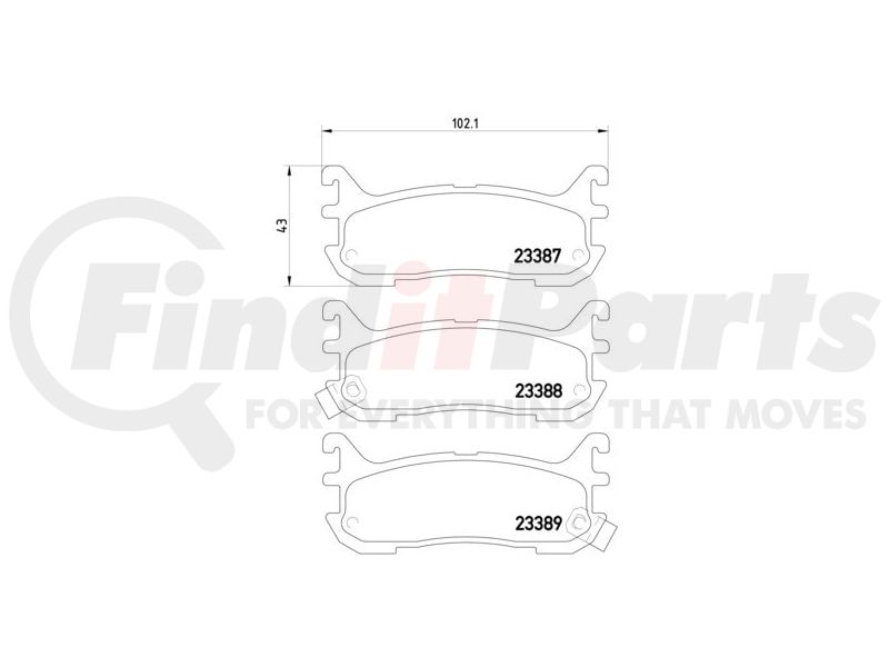 BRAKE PAD SET DISC BRAKE 8DB