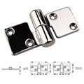 CHROME BRASS TAKE-APART HINGE LEFT