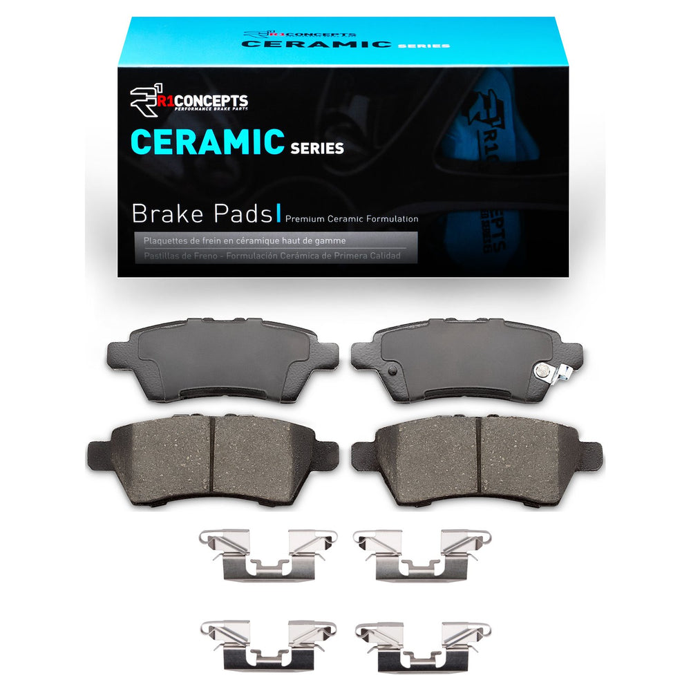R1 2005-2012 Nissan Pathfinder Rear R1 Ceramic Pads & Hardware Kit