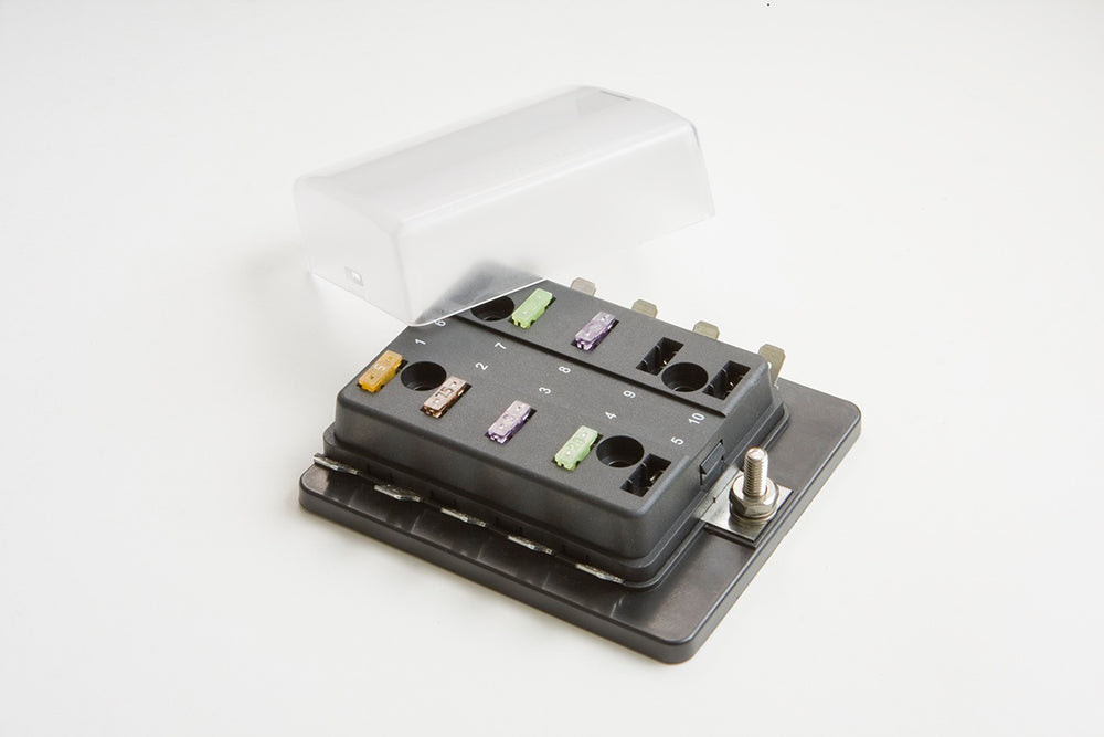 FUSE BLOCK WITH INDICATING LEDS - 10 POSITION
