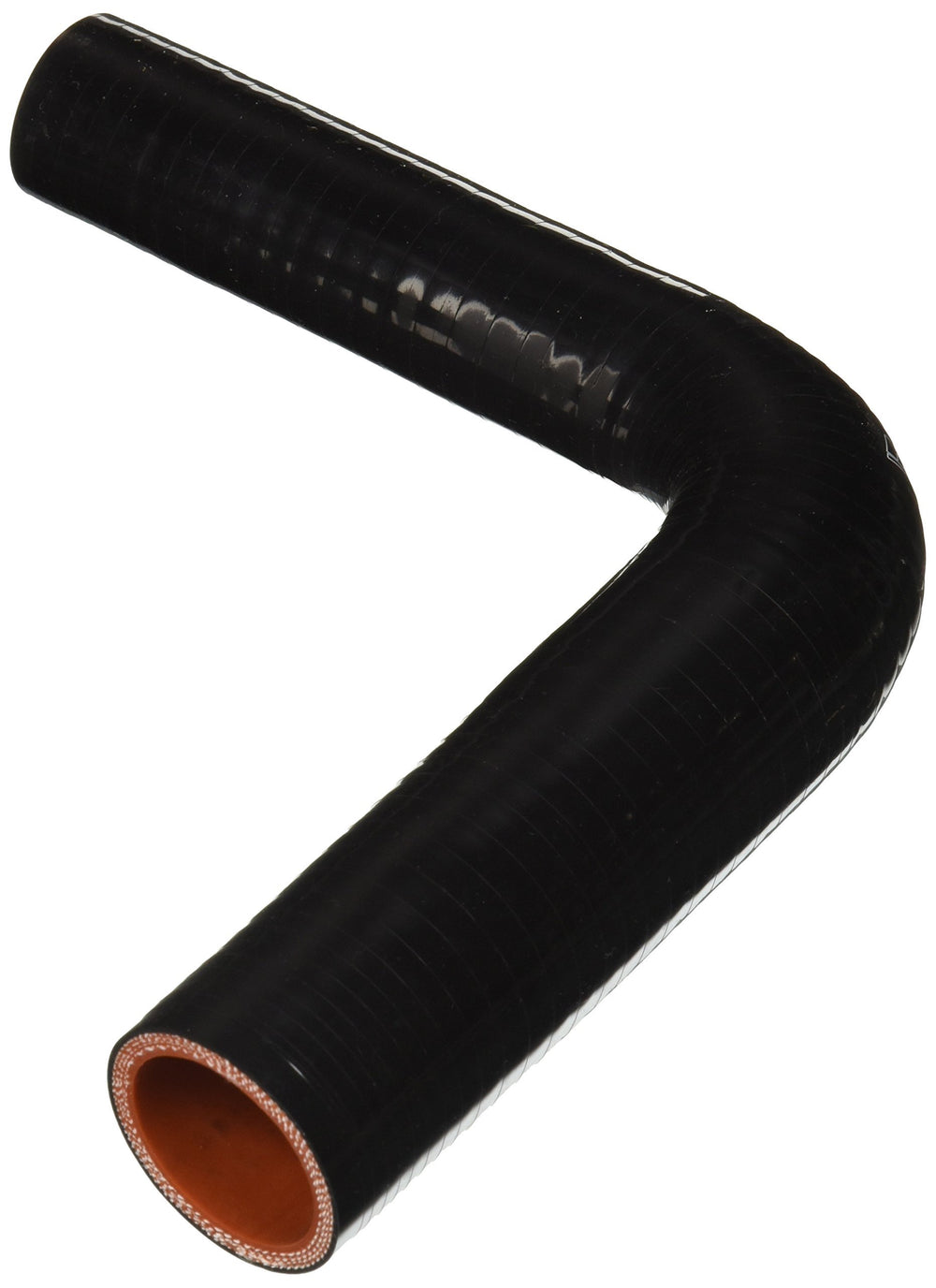 HPS Performance 7/8 - 1-1/4 ID High Temp 4-ply Reinforced Silicone 90 Degree Elbow Reducer Hose Black (22mm - 32mm ID)