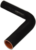 HPS Performance 7/8 - 1-1/4 ID High Temp 4-ply Reinforced Silicone 90 Degree Elbow Reducer Hose Black (22mm - 32mm ID)