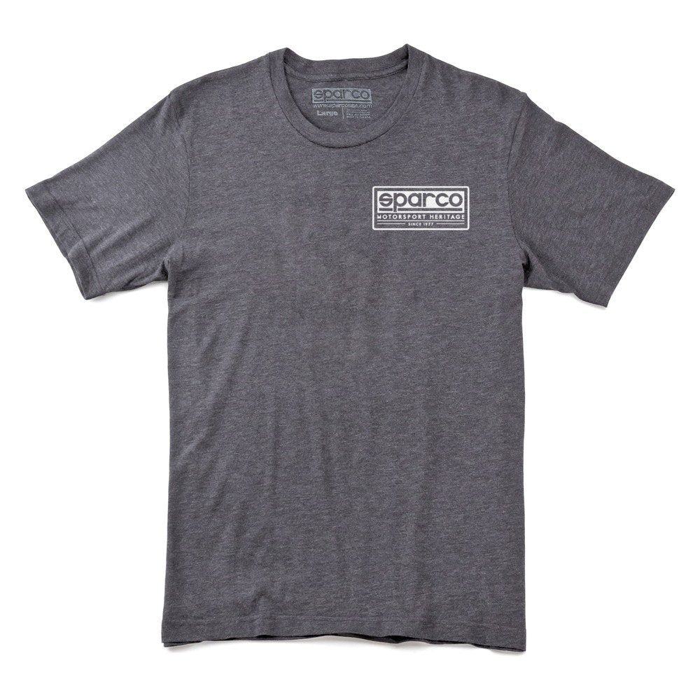 Sparco T-Shirt Heritage Tri Gry Lrg