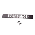 Kartboy Front License Plate Delete - Black