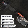 BuiltRight Industries 09-20 Ford F-150/Raptor (09-14 SuperCrew Only) Rear Seat Release - Black Strap