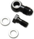 Vibrant Performance - 11530 - Single Male Banjo Adapter Assembly; Banjo Size: -8AN; Bolt Size: M10 x 1.0