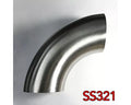 Stainless Bros 2.13in SS321 90 Deg Mandrel Bend Elbow - 1.5D Radius 16GA/.065in Wall (No Leg)