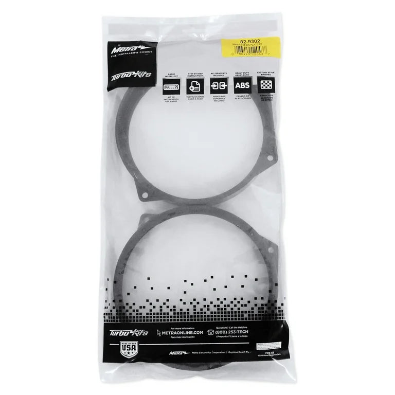 BMW 02-08 6 INCH SPEAKER ADAPTORS - PAIR
