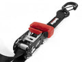 SpeedStrap 1In x 15Ft Ratchet Tie Down w/ Snap FtSFt Hooks (2 Pack) - Black