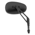 BikeMaster Harley Lowrise Mirror 4-7/8in Stem - Each - Black