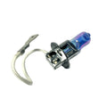 ~(1 lbs. 4X4X4)~ H3 12V 55W (5600 KELVIN) HEADLIGHT BULBS in PLATINUM BLUE