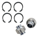QA1 COM-T Series Bearing Kit w/Snap Ring - .5in x 1in Wide - Heat Treated Chrome Plated Steel w/PTFE