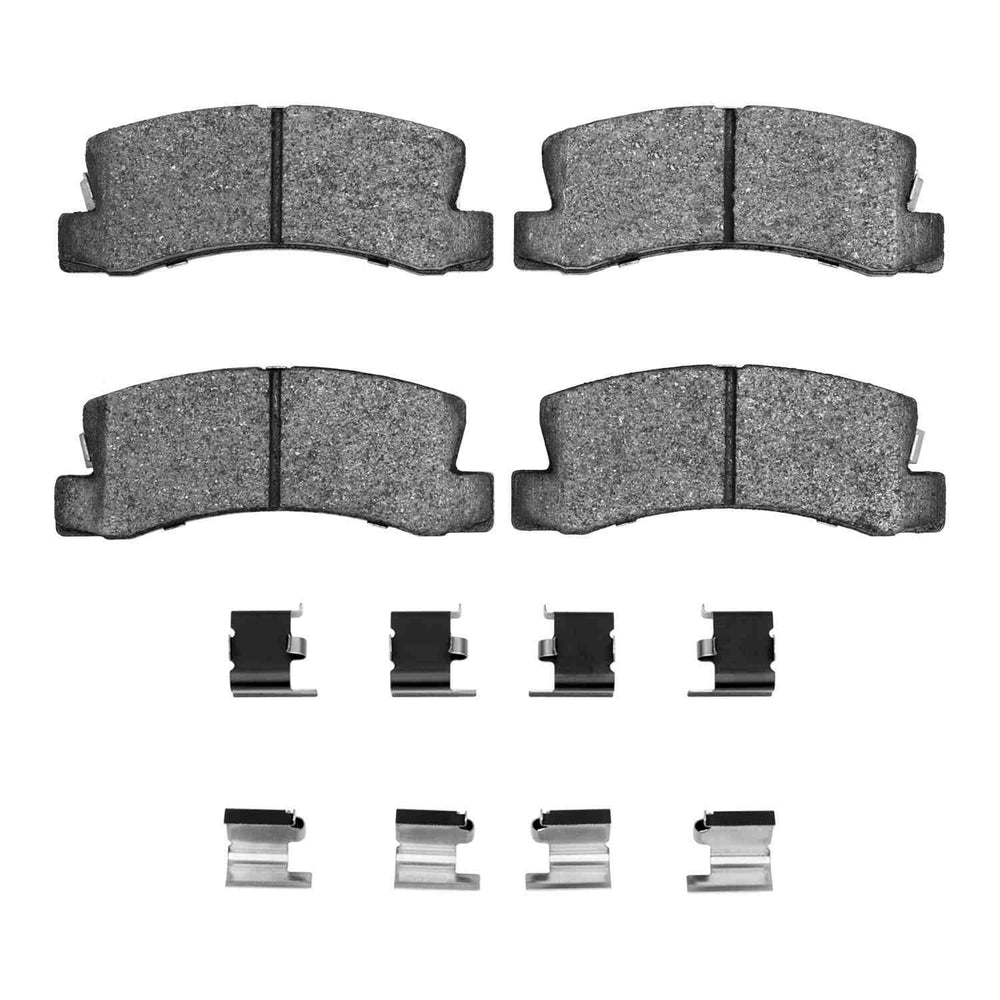 R1 87-92 Toyota Corolla (Us/Canada) Rear Semi Met Brake Pads and Hardware Kit