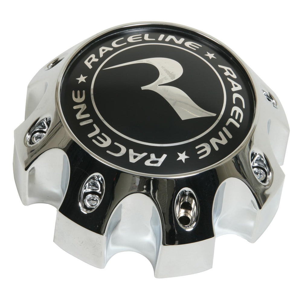 RACELINE CHROME CAP OPEN HUB FOR 6X5.5(CS-M6-1X45-SS)