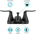 ELEGANT RV LAVATORY FAUCET W/ DIVERTER MATTE BLACK