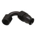 DeatschWerks 8 AN Female Flare Swivel 120-Degree Hose End PTFE - Anodized Matte Black