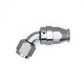 DeatschWerks 8 AN Female Flare Swivel (Incl Ferule/Olive) 60-degree Hose End PTFE anodized DW titanium