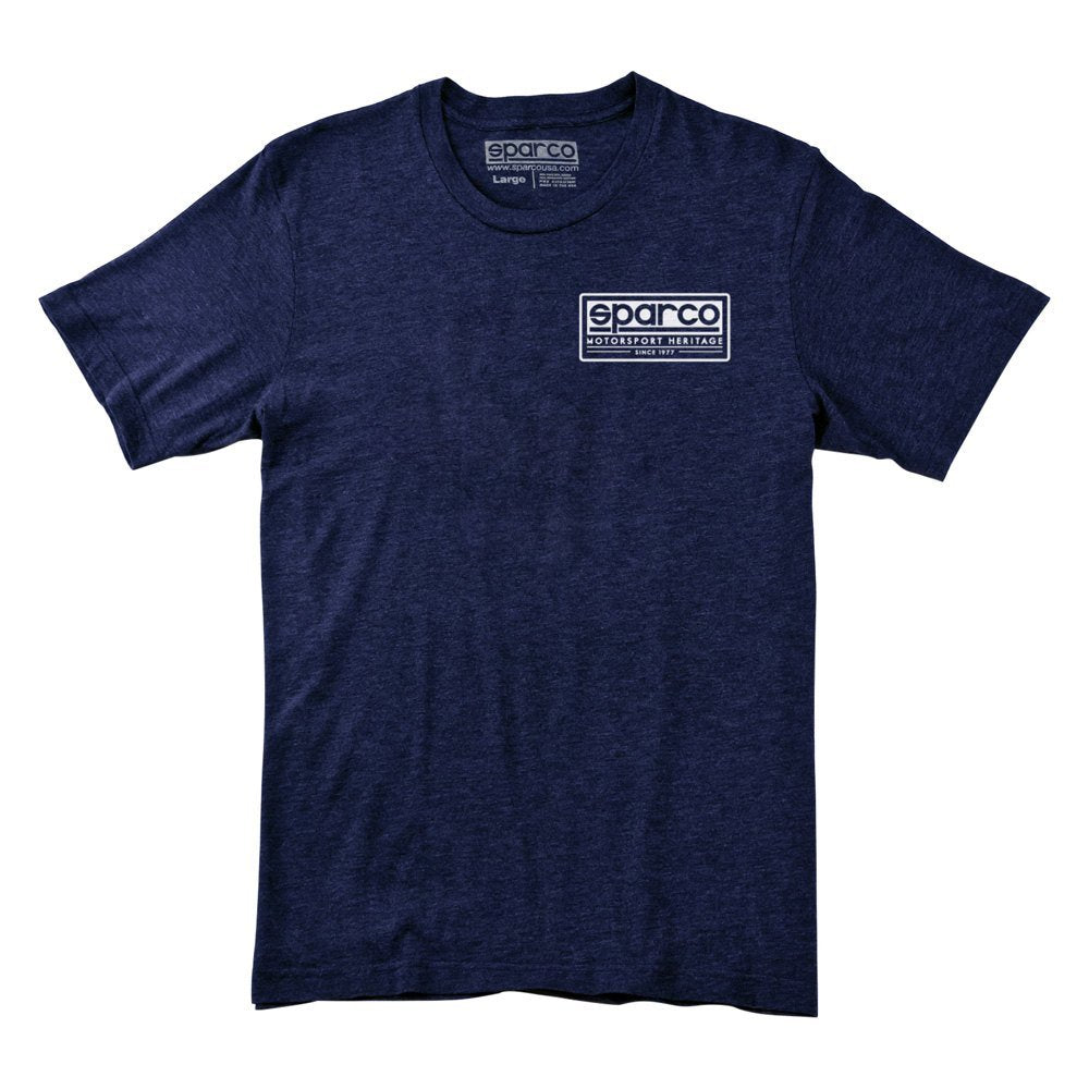Sparco T-Shirt Heritage Tri Nvy Lrg