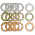 Moroso Spark Plug Indexing Washers - 14mm - Tapered Seat - .010in/.021in/.032in - 10 in Each Size