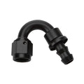 Reusable Hose End Black 150 Deg Elbow -16