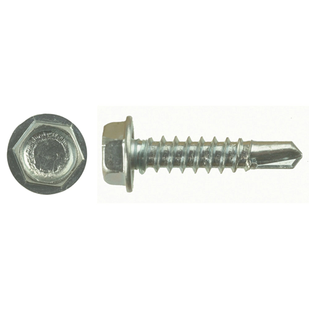 1/4 HEX WASHER HEADSELF TAPPING ZINC PLATE 8 X 1 (500/CTN)