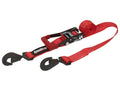 SpeedStrap 2In x 10Ft Ratchet Tie Down w/ Twisted Snap Hooks - Red