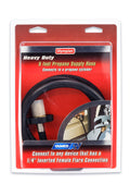 PROPANE SUPPLY HOSE 5FT POLX1/4IN MALE INV. FLARE CONN CLAM
