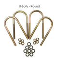 Ubolts - Round Set of Four with Hardware - 3.00x9in 1 2in diameter