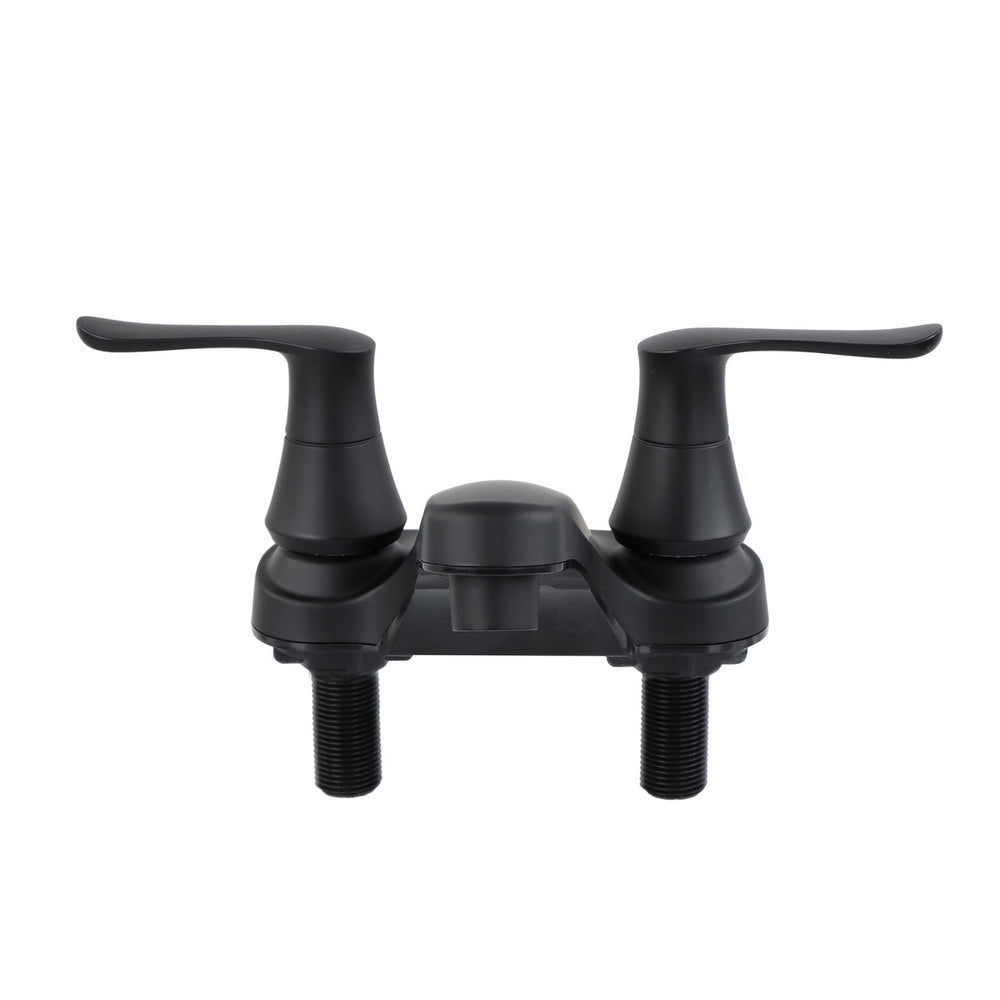 BATHROOM FAUCET 4IN NON METALLICTEAPOT HANDLES BALCK MATTE
