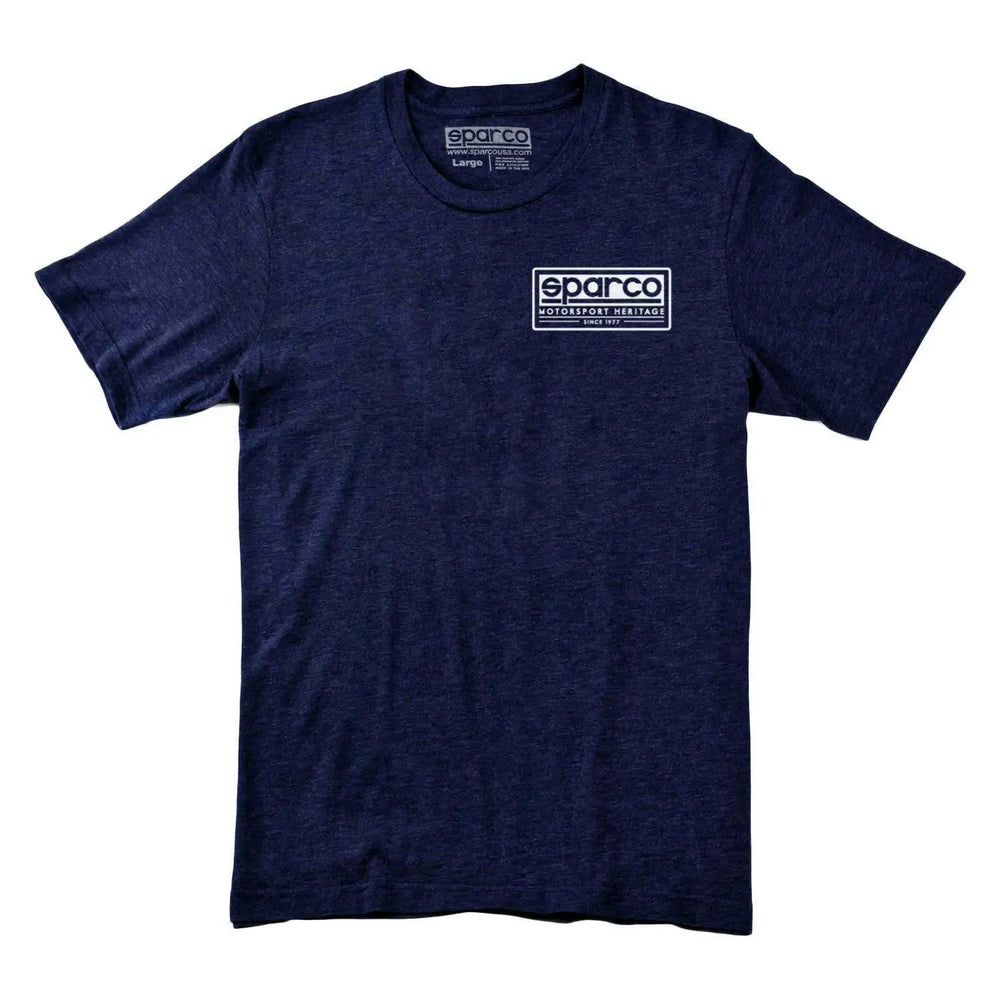 Sparco T-Shirt Heritage Tri Nvy Med