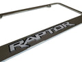 RAPTOR BADGE CHROME LICENSE PLATE FRAME