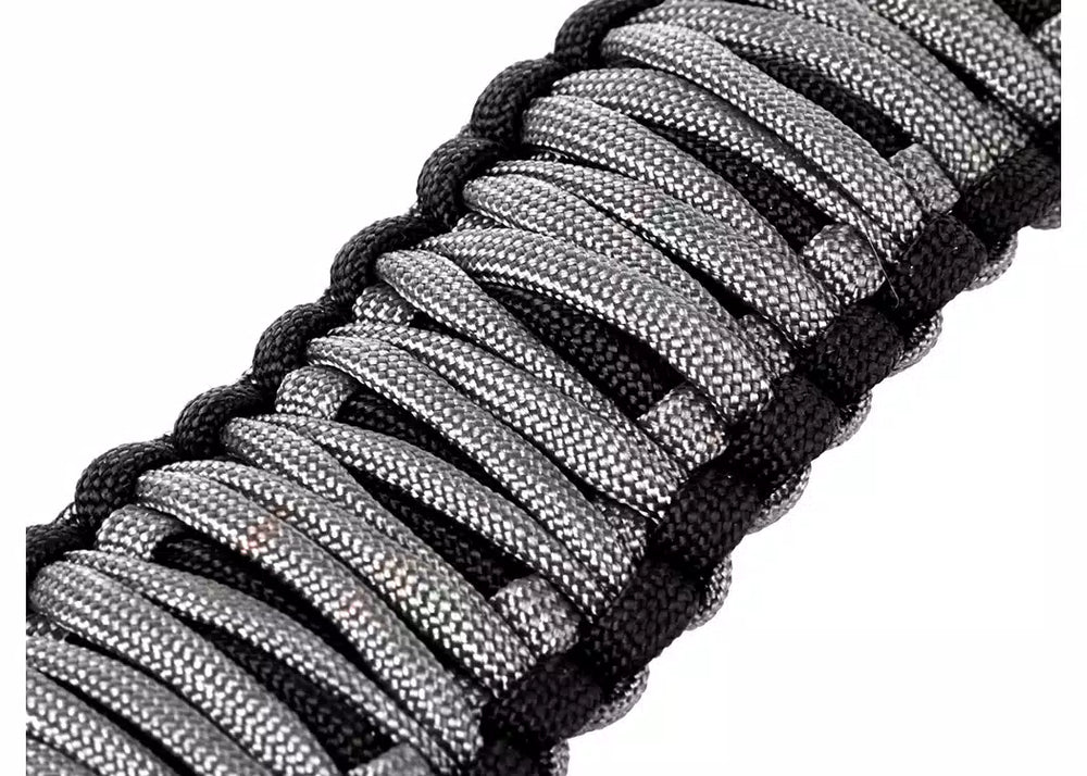 Rugged Ridge Paracord A-Pillar/Seat Mount Handle Gry 07-18 Jeep Wrangler JK