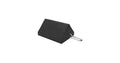 WHEEL CHOCK,RBR,10X8X5,W/HANDLE
