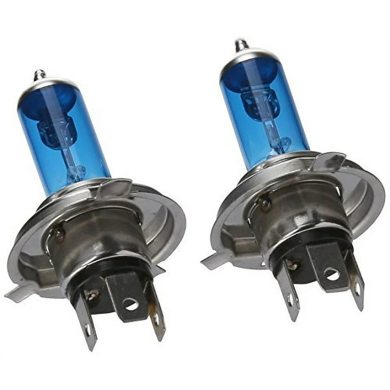 ~(1 lbs. 4X4X4)~ H4 9003 12V 60/55W (4600 KELVIN) HEADLIGHT BULBS in DIAMOND WHITE