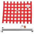RaceQuip Red 18in H x 24W SFI Ribbon Window Net