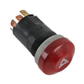 Hella Switch Push Hazard Flasher Red 12V