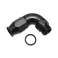Vibrant Performance - 29907 - 90 Degree High Flow Swivel Hose End Fitting, -10AN Hose to 8 ORB