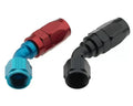 Fragola -4AN x 45 Degree Pro-Flow Hose End - Blue/Red
