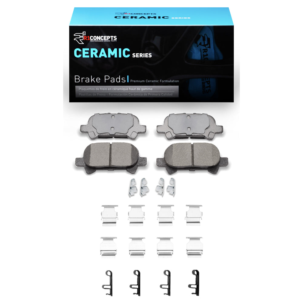 R1 00-04 Toyota Avalon Rear Ceramic Pads & Hardware Kit