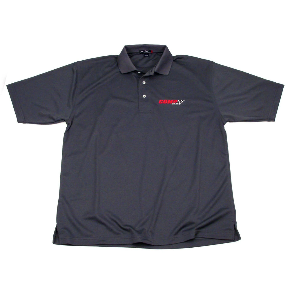 POLO, GRAY COMP DRI-MESH MED