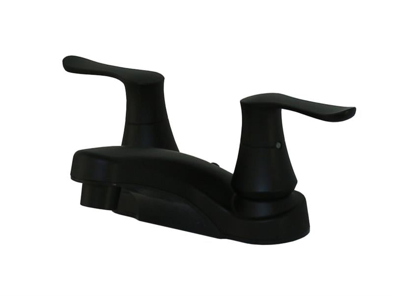 4IN NONMETALLIC BATHROOM FAUCET TEAPOT HDLS BLACK MATTE