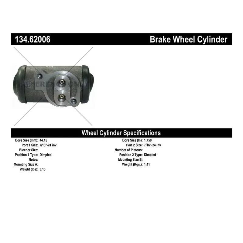 Centric Premium Wheel Cylinder - Rear