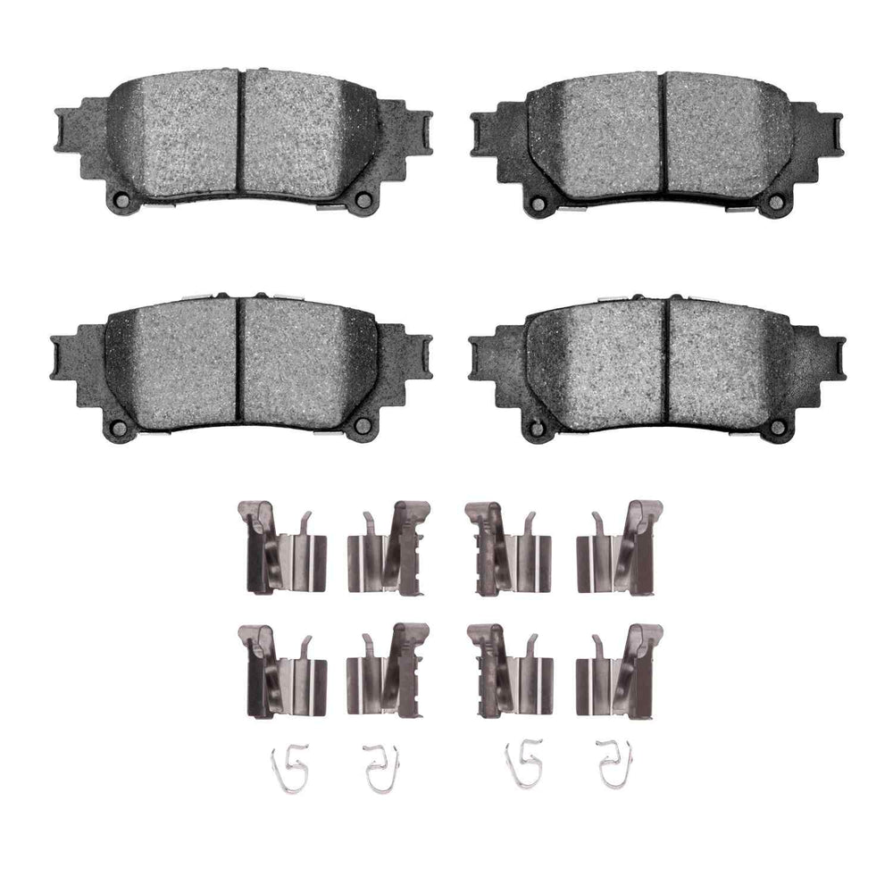 R1 10-20 Toyota Highlander Hybrid Rear Semi Met Brake Pads and Hardware Kit