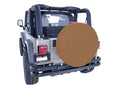 This spice tire cover from Rugged Ridge fits 30-32 inch spare tires.