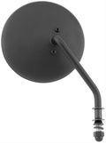 Bikers Choice Black 4 Inch Round Mirror Short Right Universal