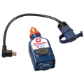 DUAL OUTPUT USBA & USBC CHARGER PLUG IN STRAIGHT DIN