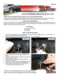 ~(1 lbs. 13X4X3)~ Jeep Rear Stainless Steel Brake Line 4-6in (TJ/YJ/XJ)