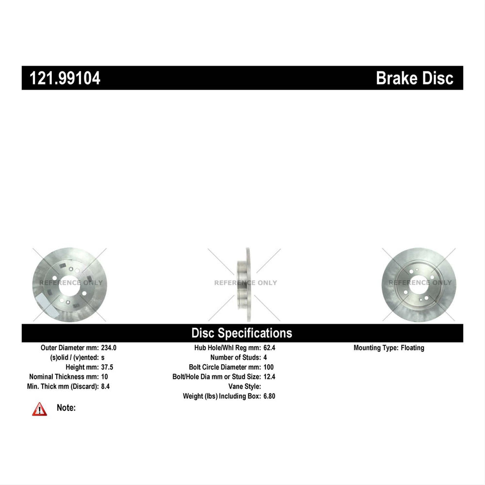 C-TEK STANDARD BRAKE ROTOR